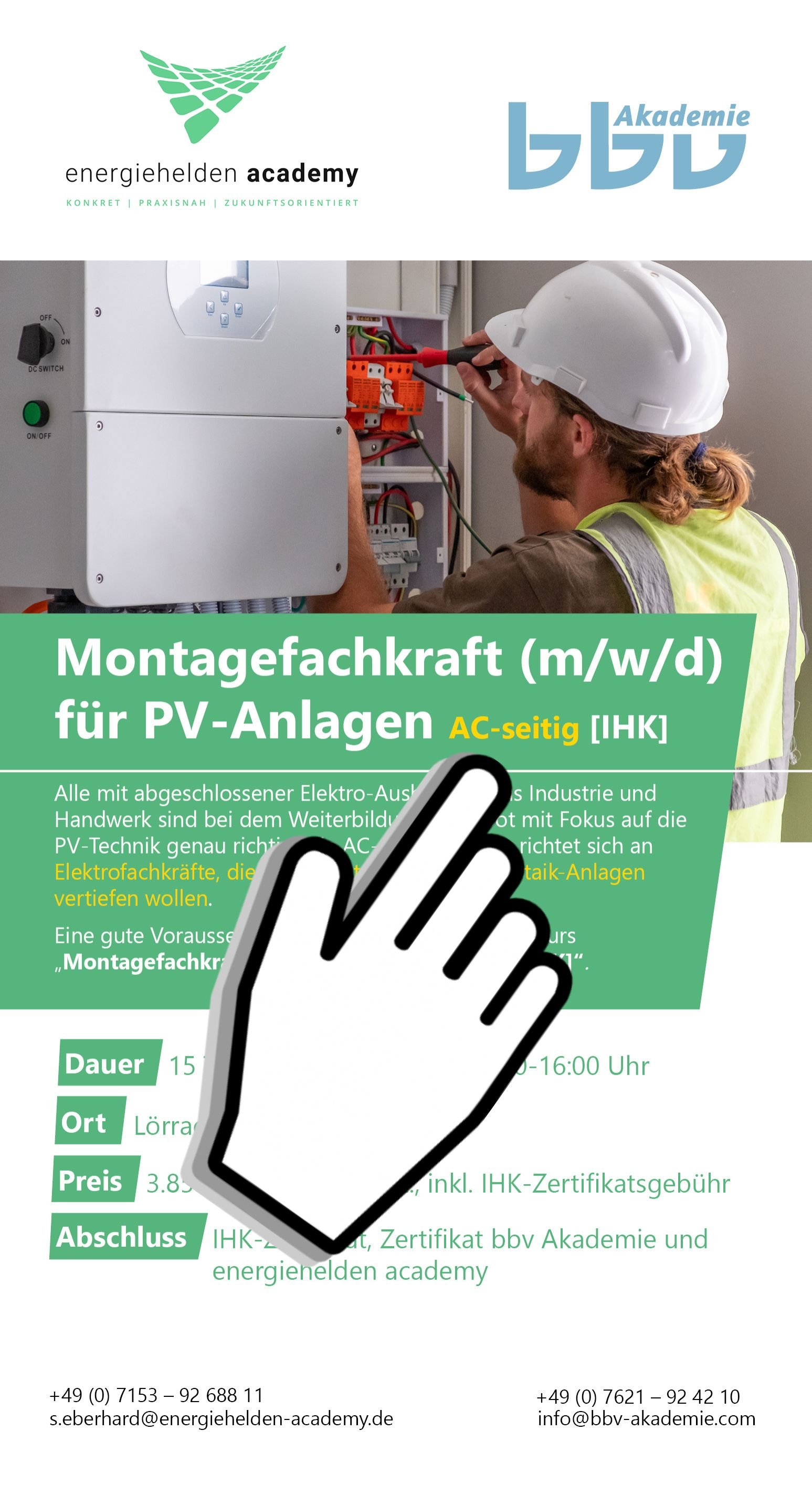 Montagefachkraft für PV-Anlagen AC-seitig